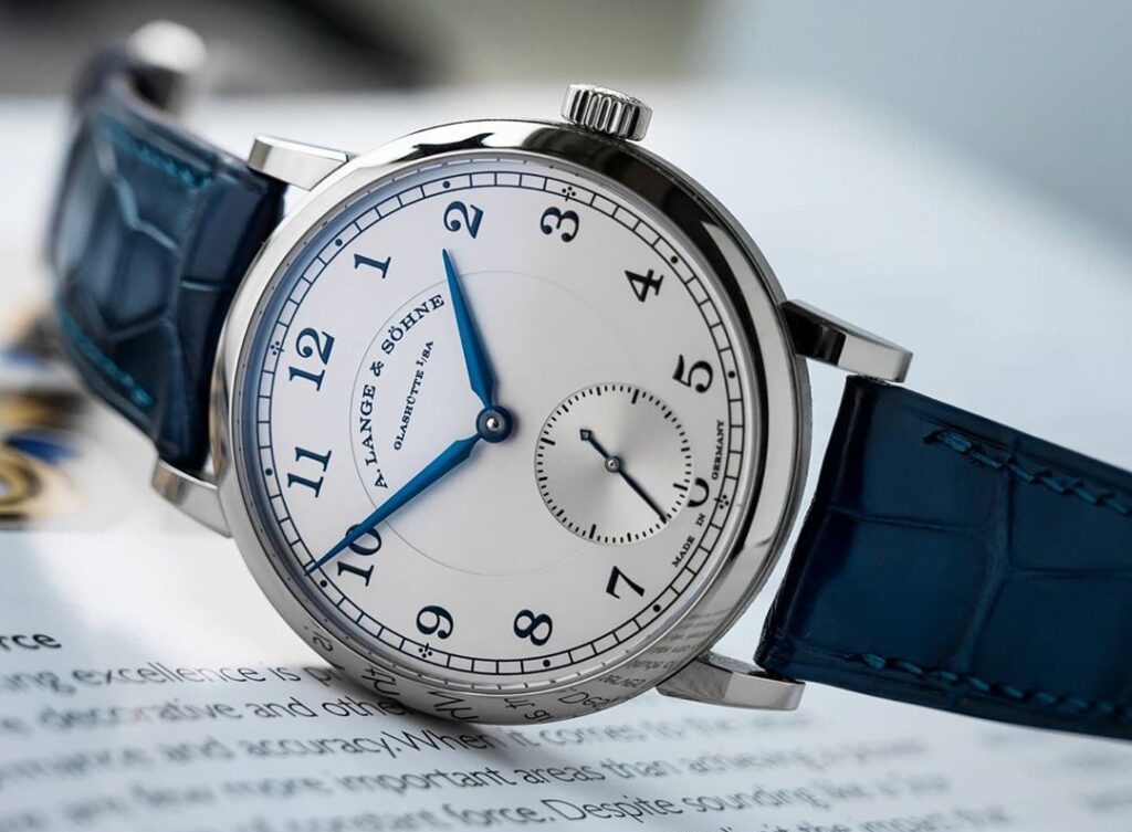A Lange söhne Lange 1815 white gold blue hands silver dial 235.026 review