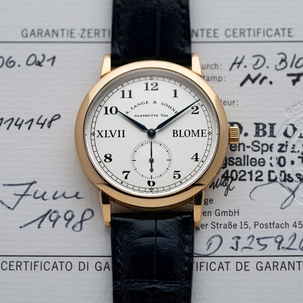 a lange sohne lange 1815 blome double signed special edition yellow gold 36 mm review singaporewatchclub