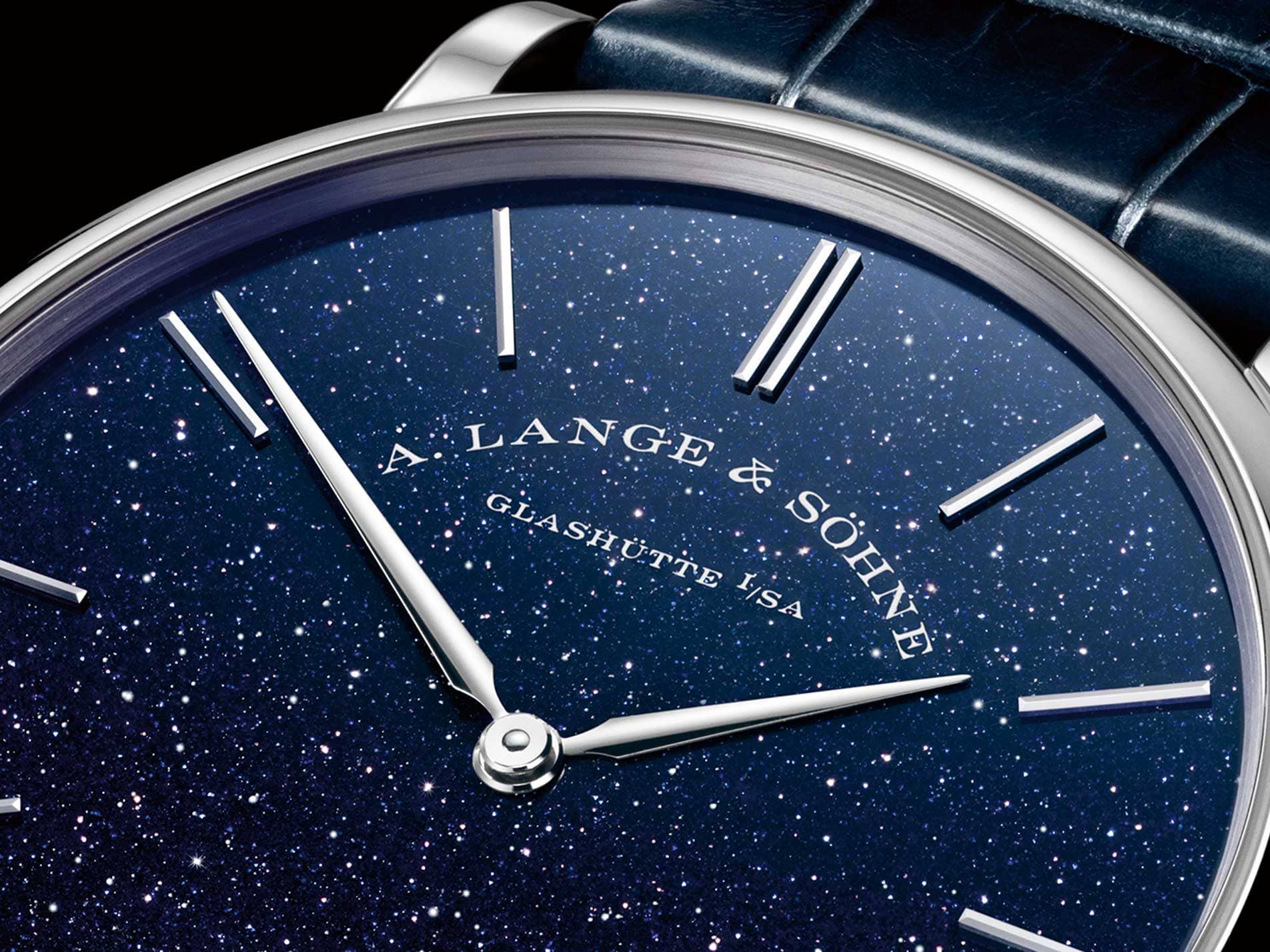 A Lange söhne Saxonia aventurine white gold blue dial special edition 205.086 review