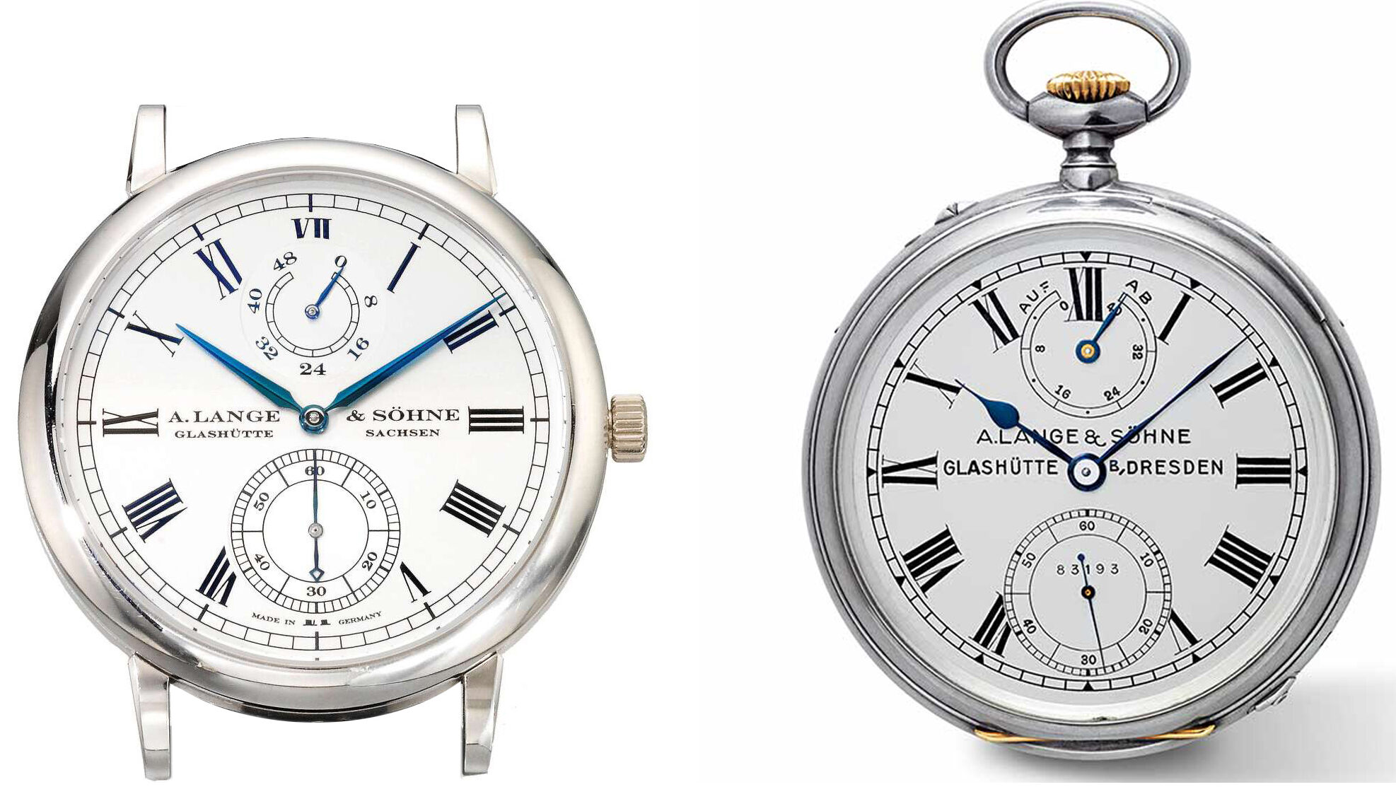 a lange söhne grosse langematik gangreserve and marine chronometer