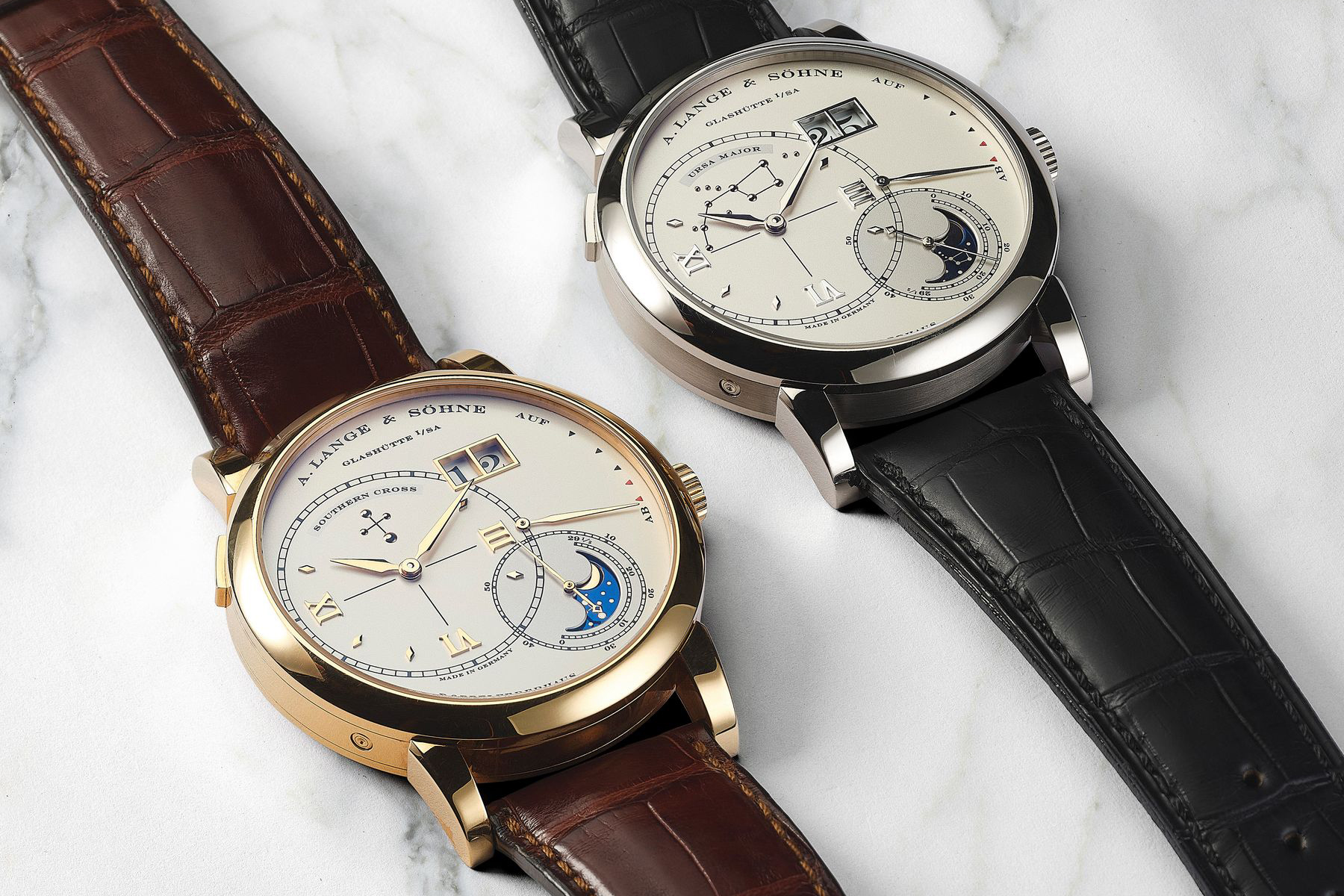 Grand Lange 1 Luna Mundi set case polish difference