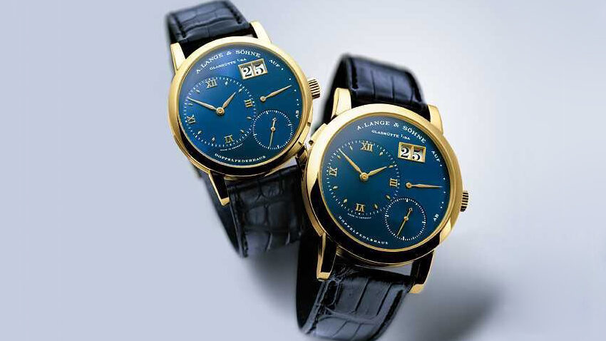 Lange 1 Yellow Gold Blue Dial 101.028