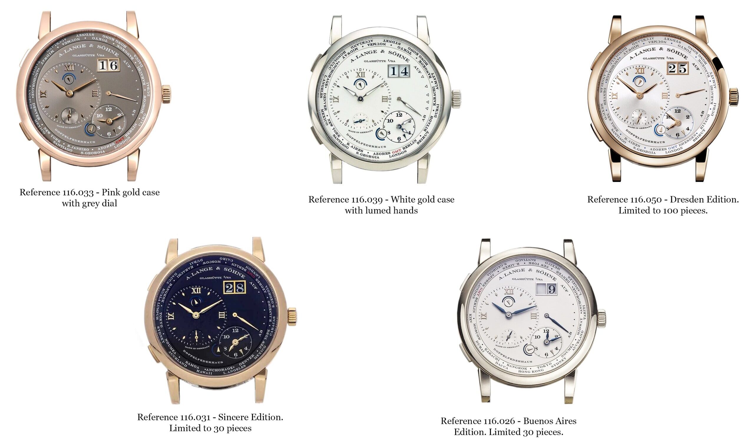 Lange 1 Time Zone Special Editions