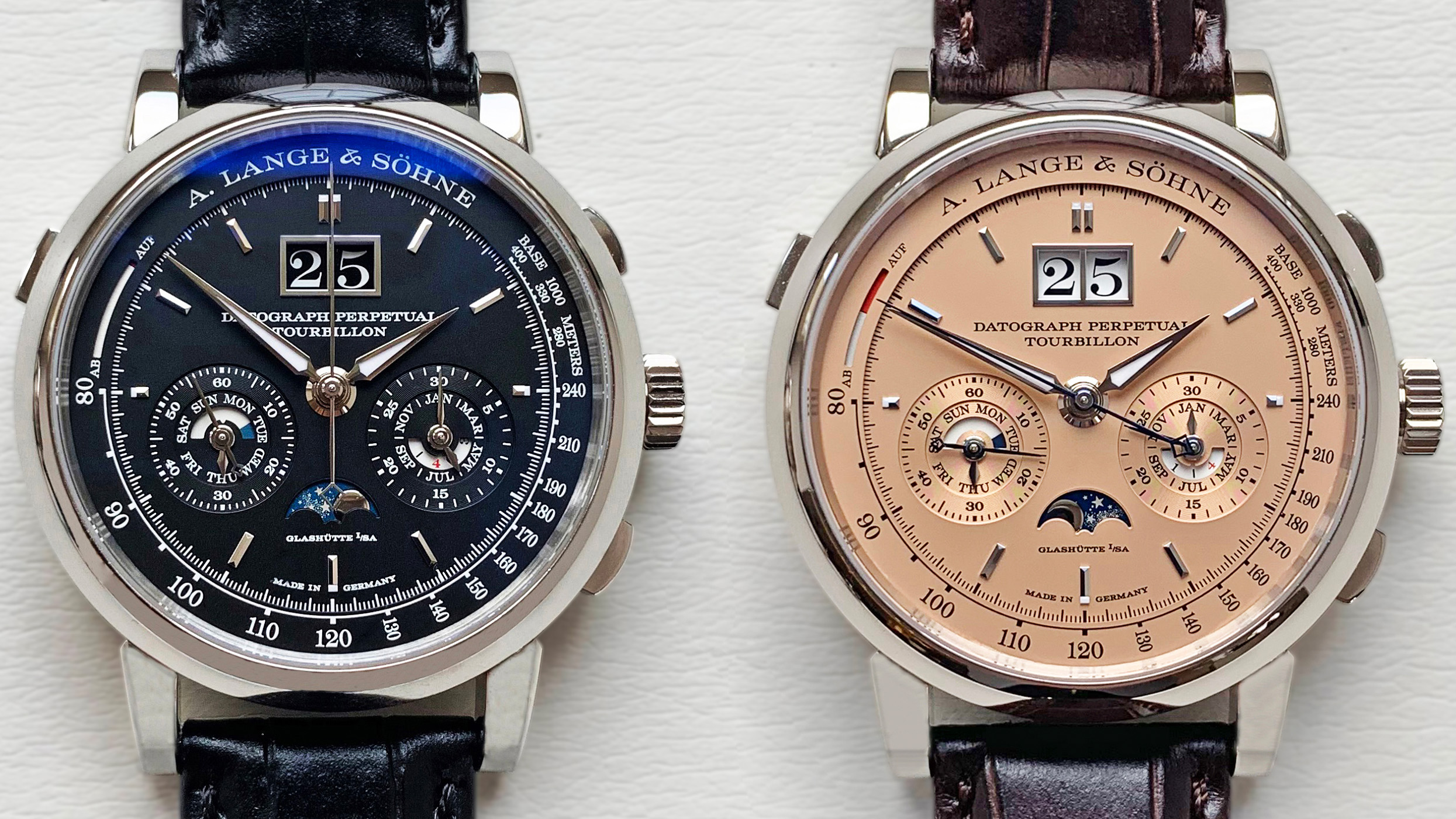 A lange and 2025 sohne datograph perpetual tourbillon