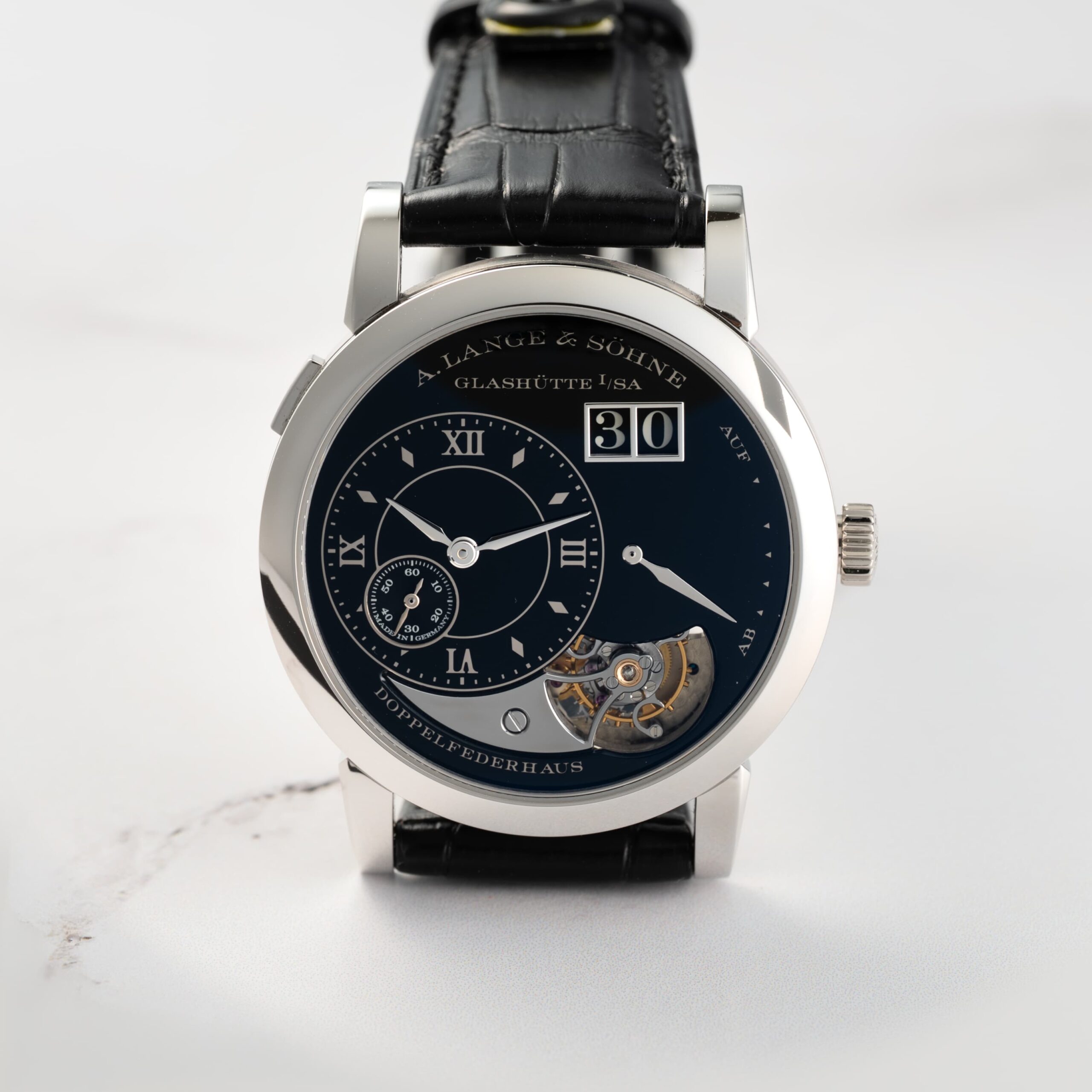 Lange 1 Tourbillon Handwerkskunst For Sale