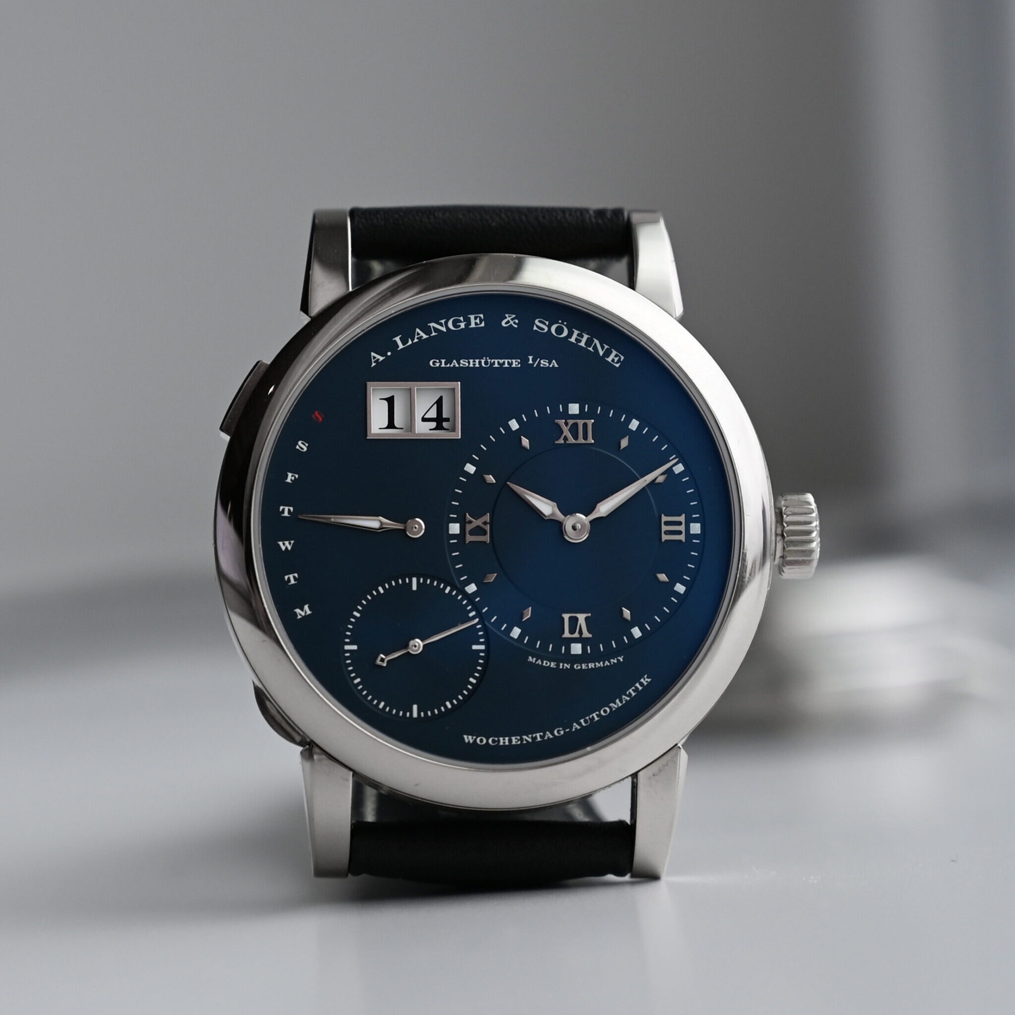 A Lange Söhne Lange 1 Daymatic Oeding Erdel Edition Blue