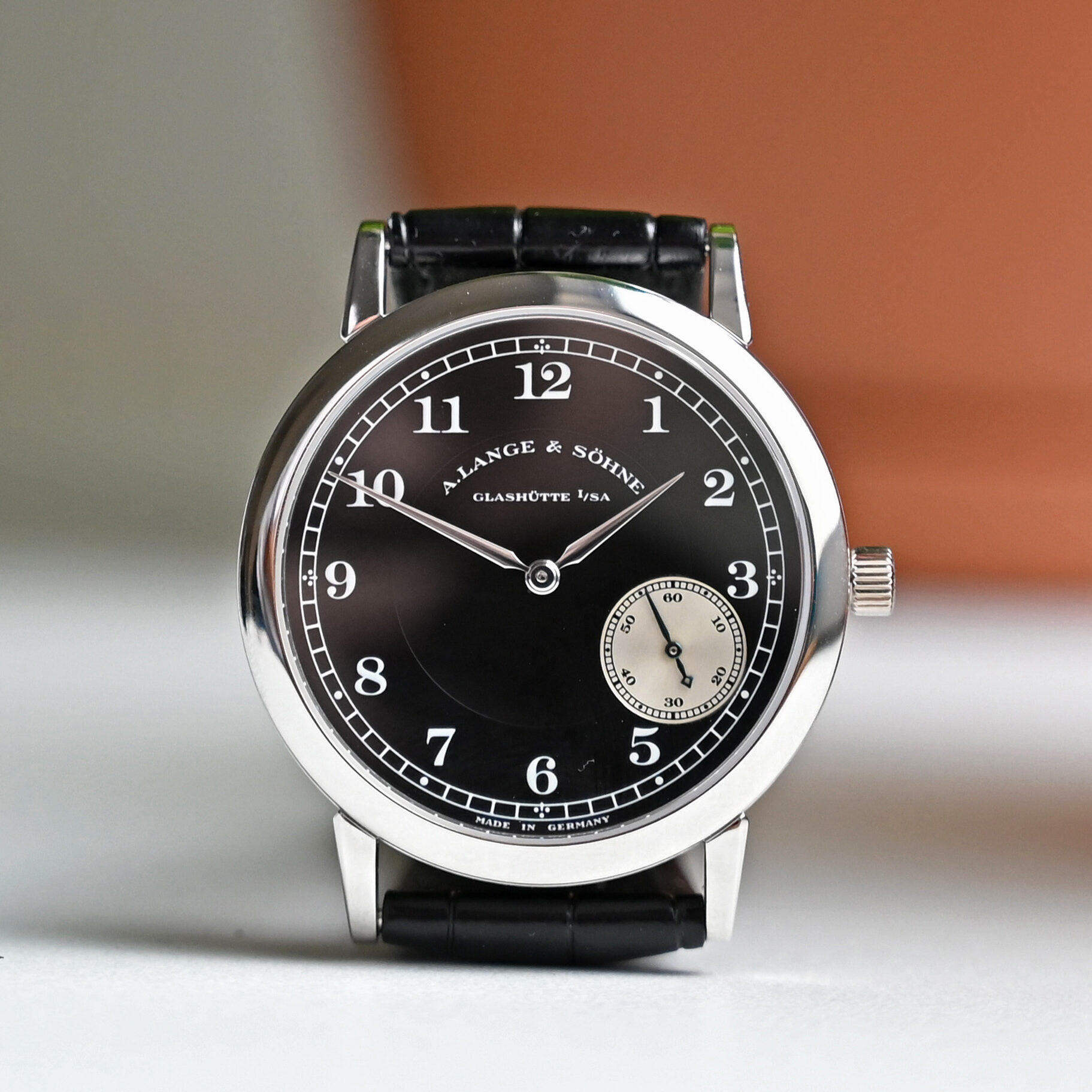 A Lange & Söhne 1815 Side Step Wempe 222.049 Platinum For Sale