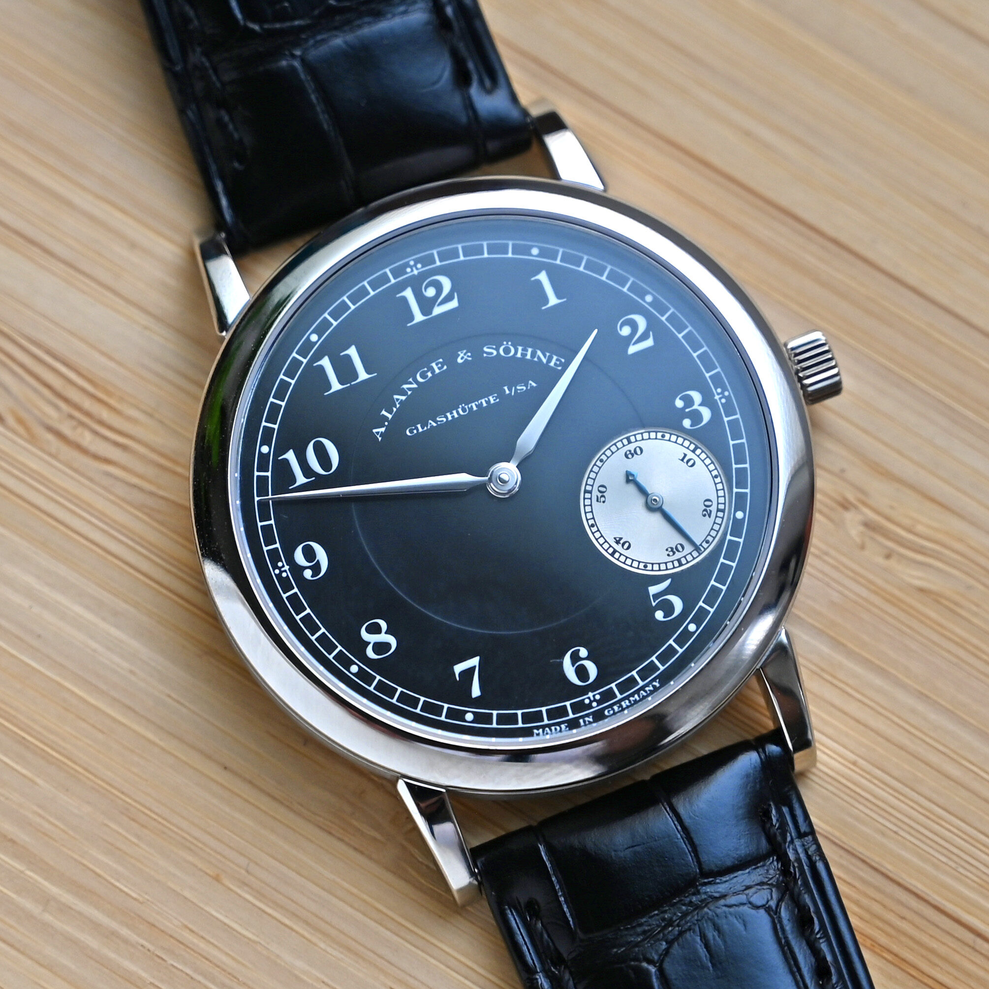A. Lange & S&ouml;hne 1815 Side Step &ldquo;Wempe&rdquo; 222.049 Platinum For Sale