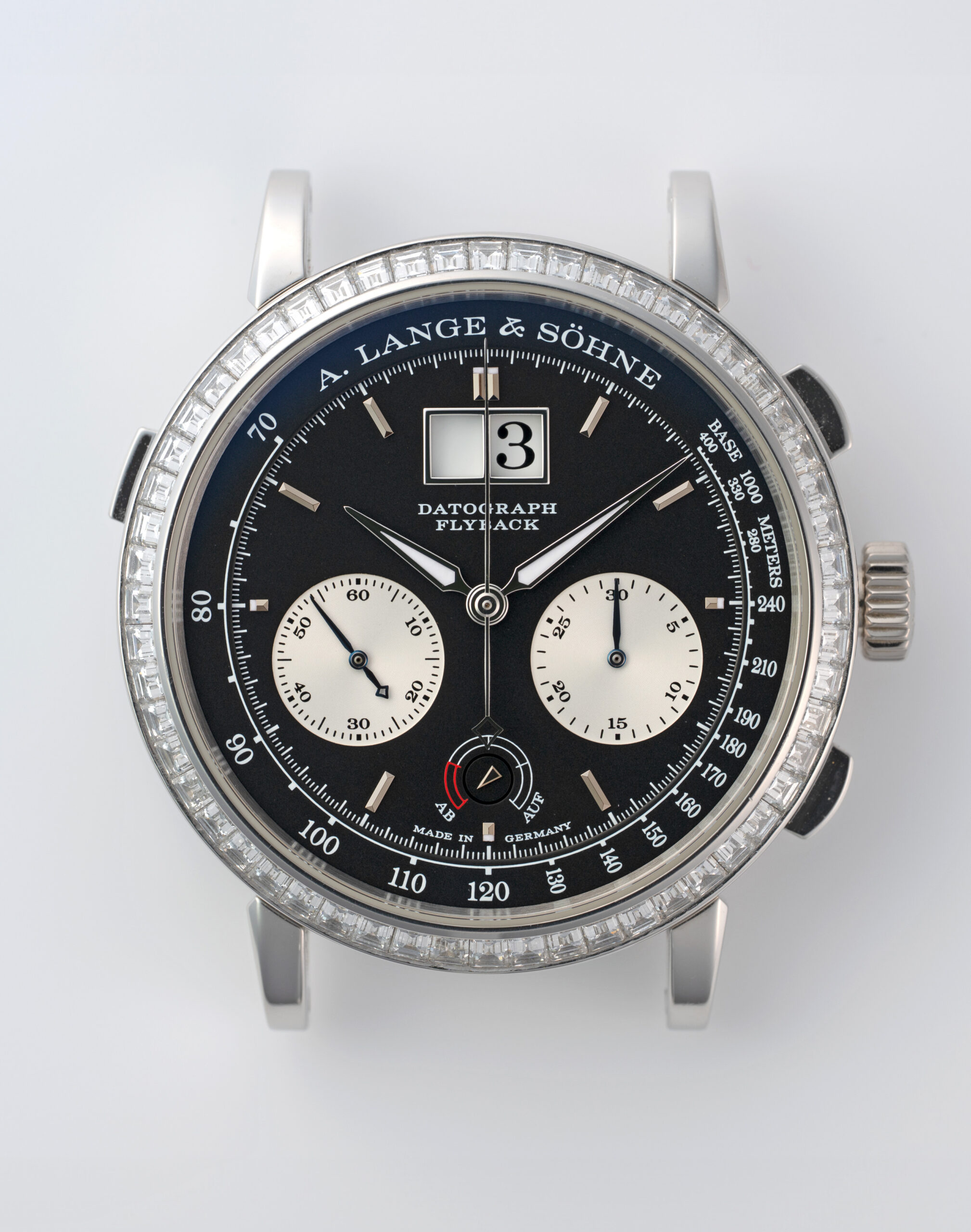 A. Lange & Söhne Datograph Up/Down Baguette 405.835 platinum, black dial