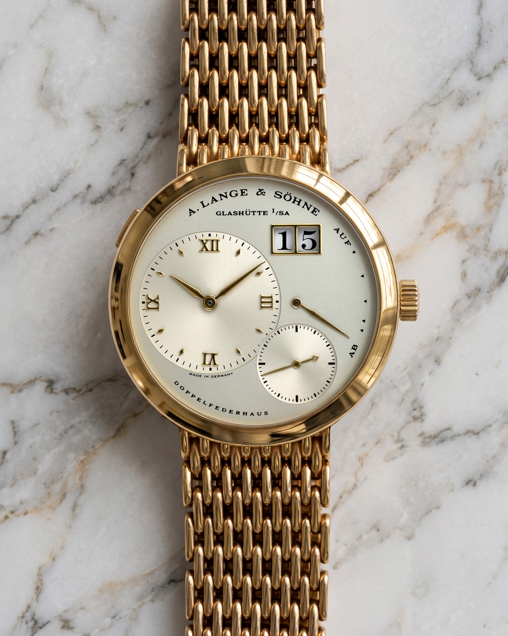 Lange 1 Wellendorff 151.001 solid caseback